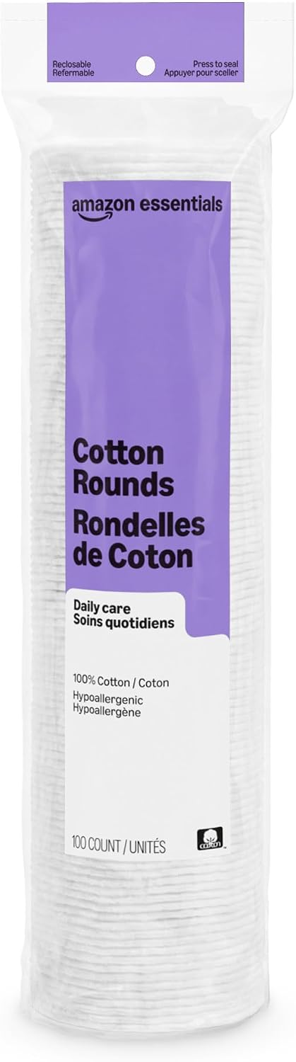 Amazon Essentials cotton rounds 100 count