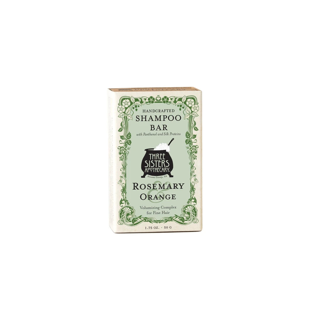 Three Sisters Apothecary Rosemary & Orange Shampoo Bar — 4.75 oz