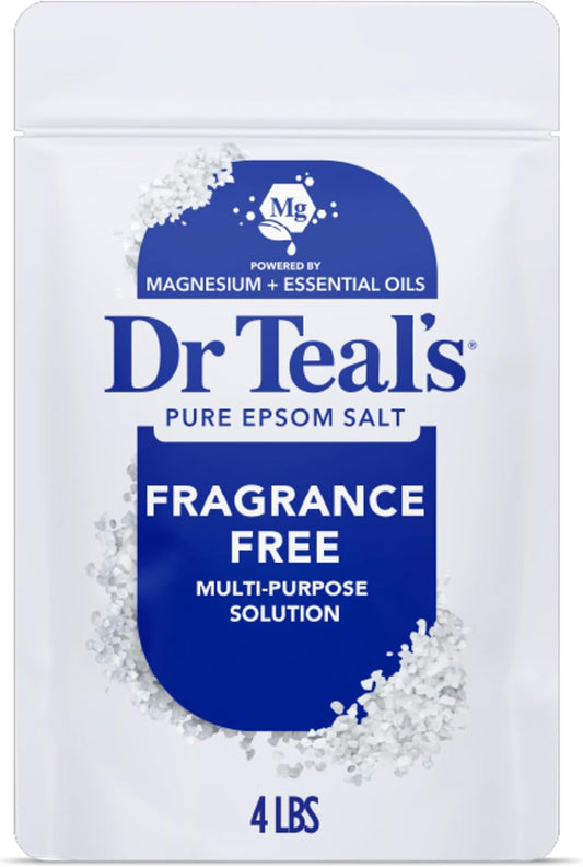 Dr Teal's fragrance free Epsom salt 4 lb