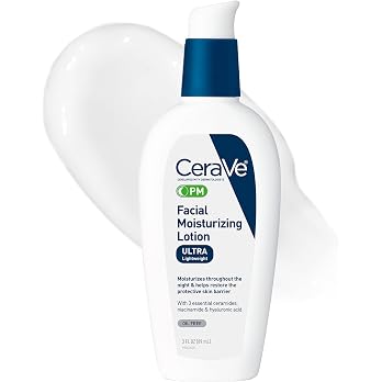 CeraVe PM Facial Moisturizing Lotion bottle