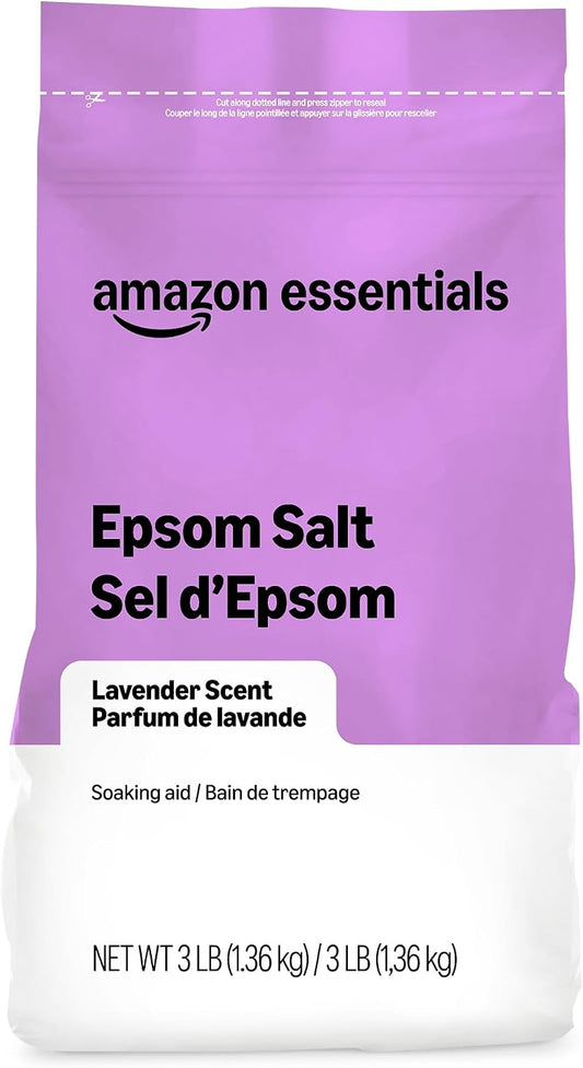 Amazon Essentials Lavender Epsom salt 3 lb