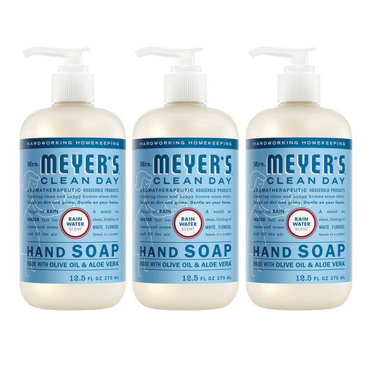 Mrs Meyer's Rain Water hand soap three pack