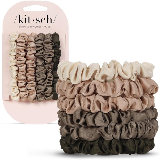 Kitsch Eucalyptus ultra petite scrunchies six pack