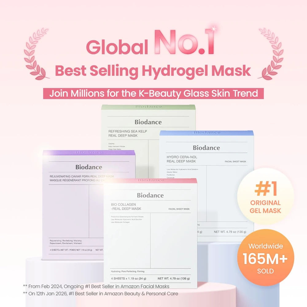 BIODANCE Bio-Collagen Real Deep Mask — Four 34 g Masks
