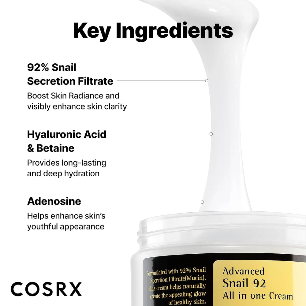 COSRX Advanced Snail 92 All in One Cream — 100 g Jar