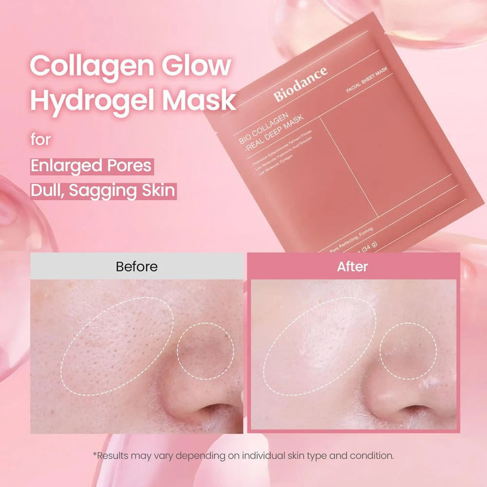 BIODANCE Bio-Collagen Real Deep Mask — Four 34 g Masks
